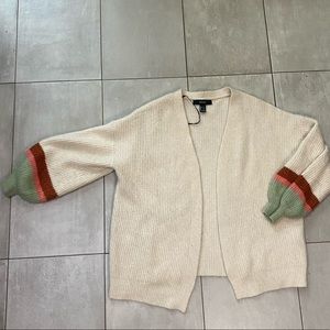 cream/tan cute forever 21 cardigan